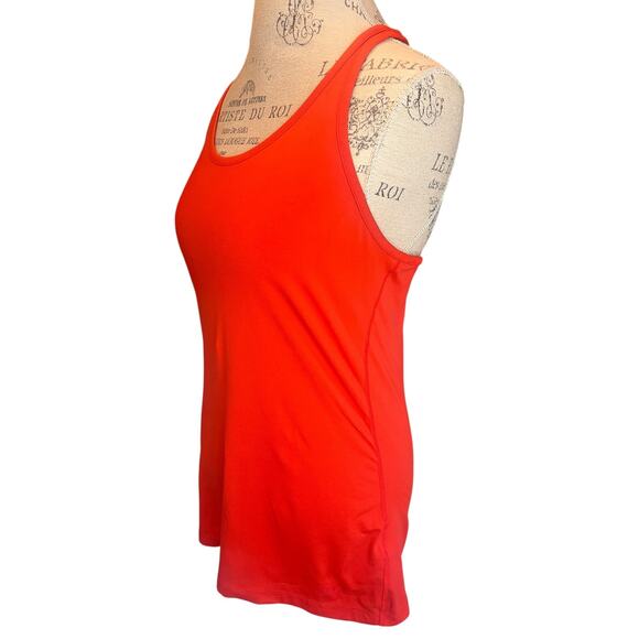 Nike Dri-FIT Orange Workout Tank Top Racerback Gym Running Size M - Picture 2 of 7